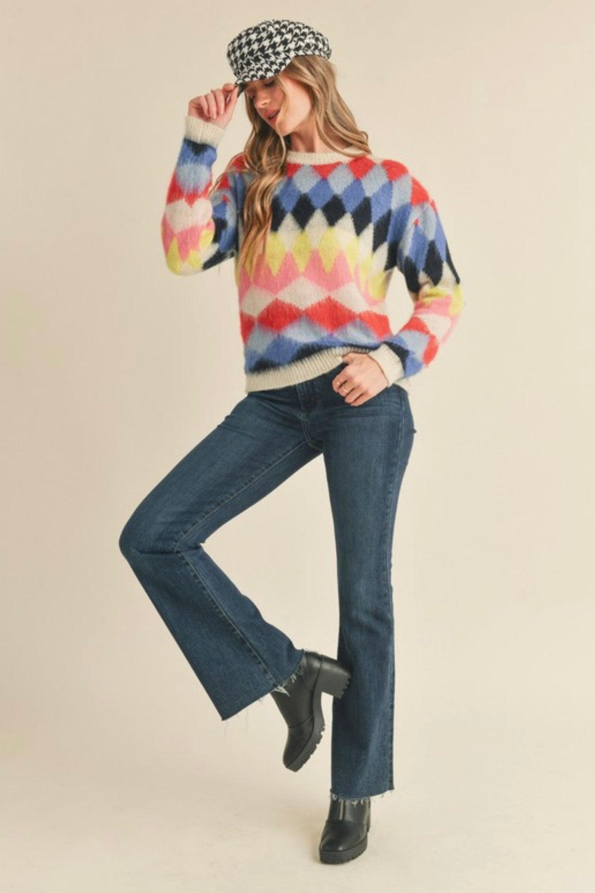 Check Mate Knit Sweater