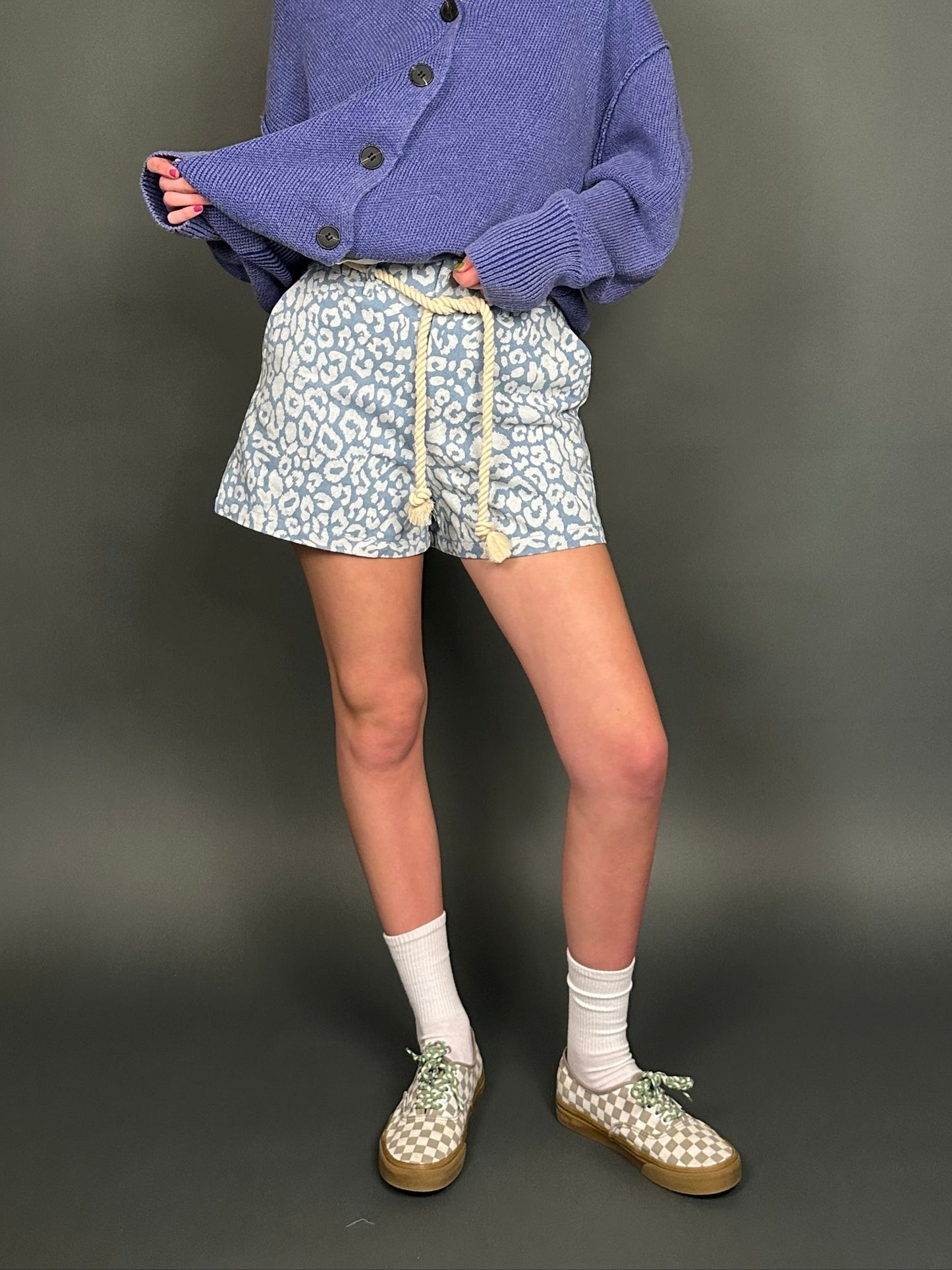 Too Cool for School Leopard Shorts