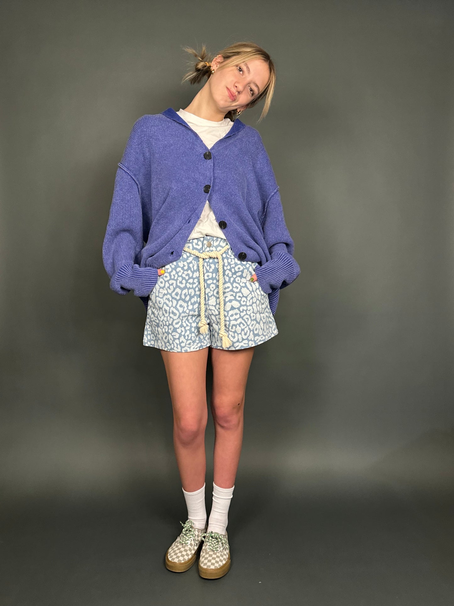 Too Cool for School Leopard Shorts
