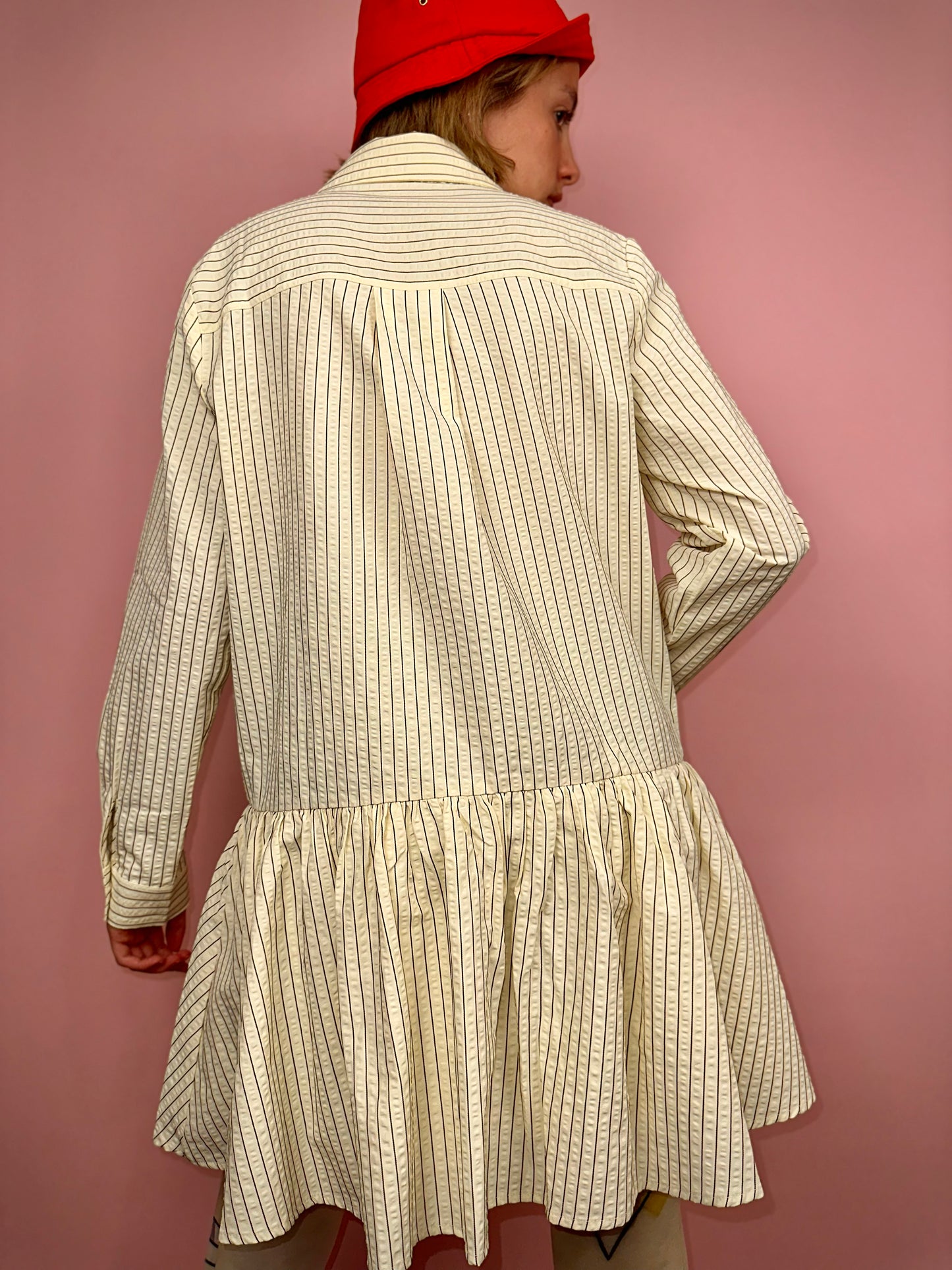 Record Scratch Button Up Dress