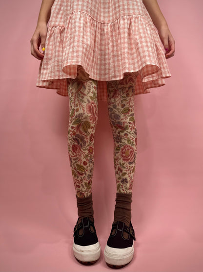 Rose Flower by Smithsonian Museum Tights